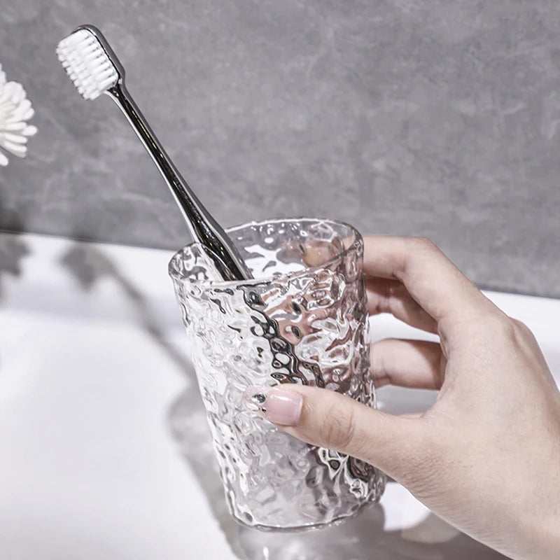 Plastic Toothbrush Cup with Handle – Portable Bathroom Tumbler