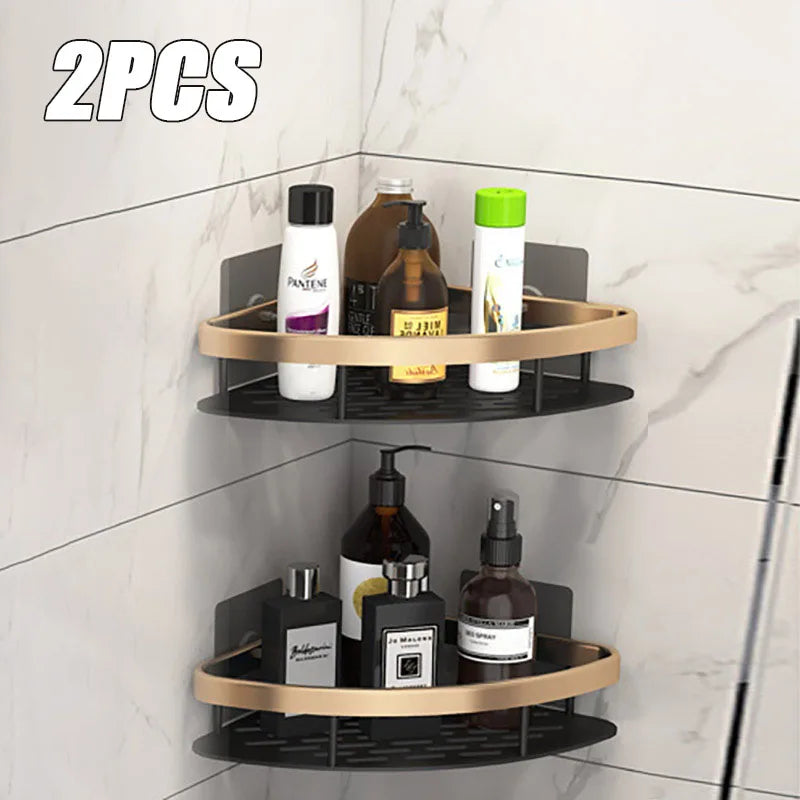 Corner Shower Shelf | No-Drill Space Aluminum Wall Organizer