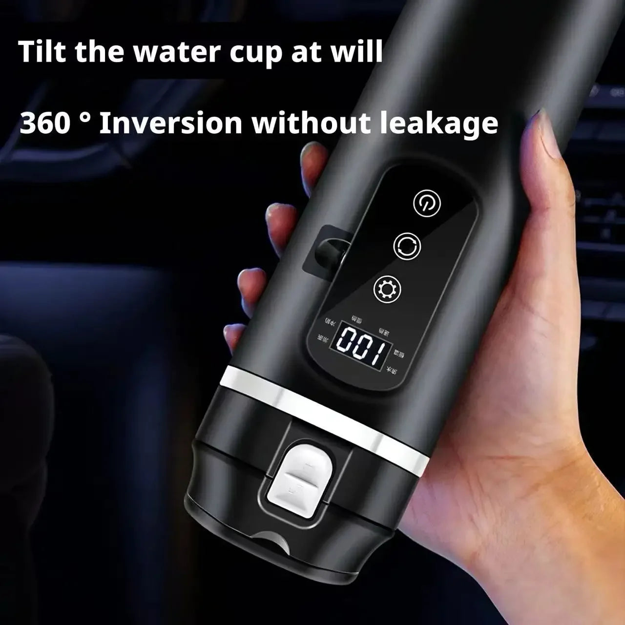 Car Electric Kettle 12V/24V Universal Heating Cup 304 Stainless Steel 500ML Capacity Constant Temperature Unrestricted Current Peaceful Pleasures Health and Wellness