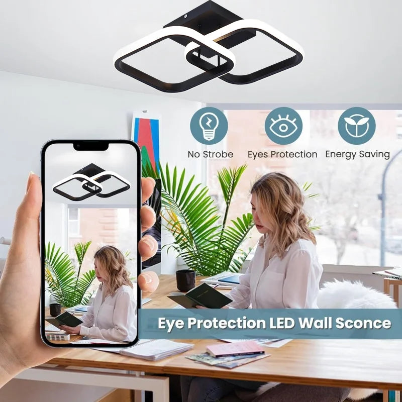 RUNTOIN 22W LED Ceiling Light | 3-Color Dimmable Surface Mount