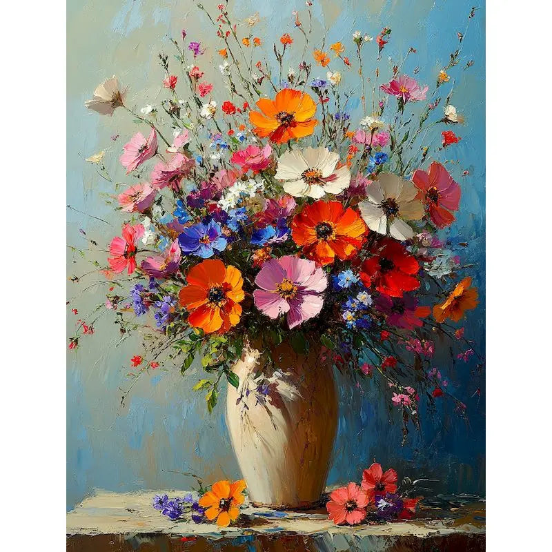 GATYZTORY Flowers Painting by Numbers Kit – 40x50cm Canvas