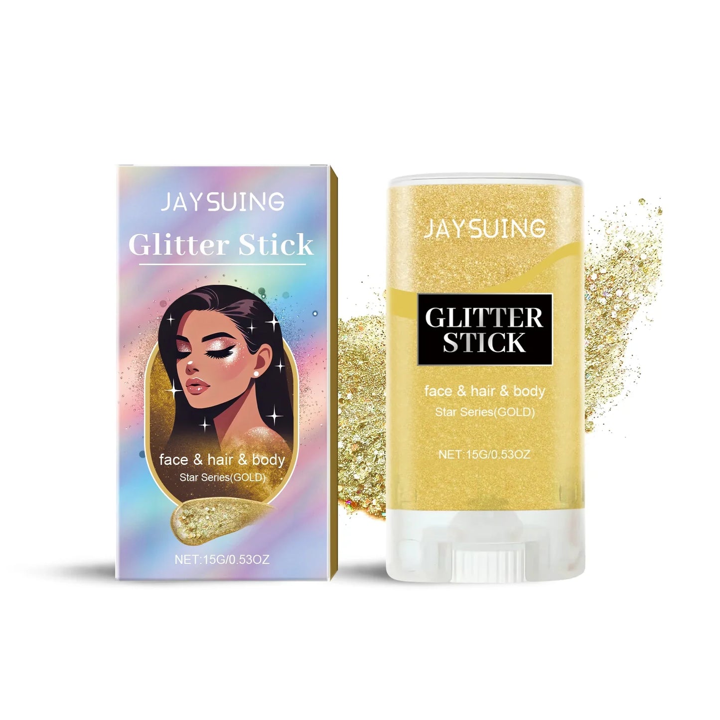 Glitter Gel Stick – Face Body & Hair Shimmer Makeup | 6 Shades