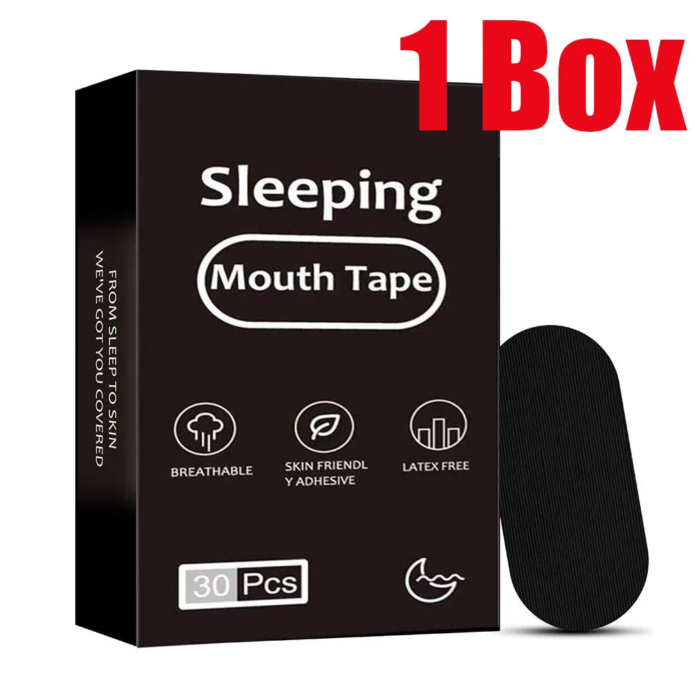 1/2/3/5 Boxes Soft Cloth Mouth Closing Patch Mouth Tape Sleep Strip Comfortable Portable Lip Sticker For Night Sleep And Travel Peaceful Pleasures Health and Wellness 1box
