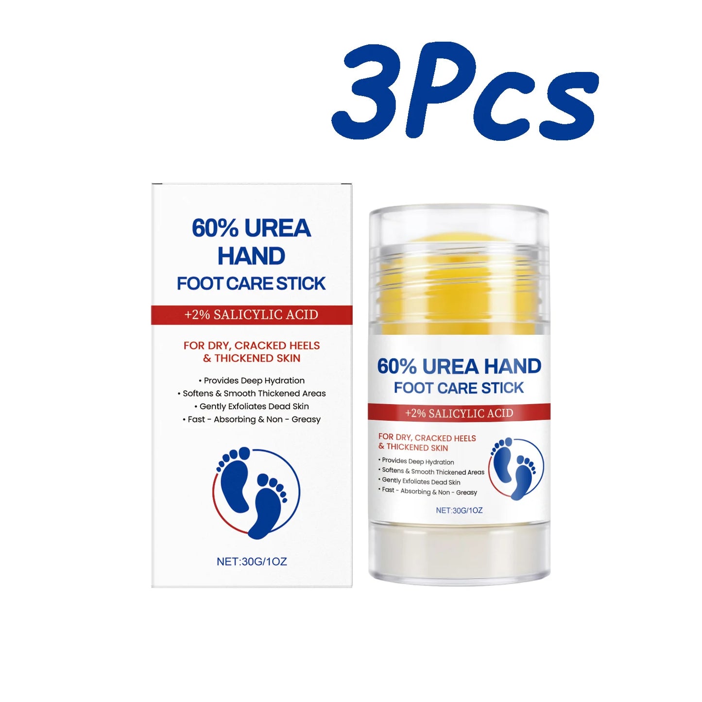 Hand Foot Moisturizing Stick Anti-Cracking Feet Exfoliating Removal Dead Skin Smooth Soft Skin Hand Feet Nourishing Care Balm Peaceful Pleasures Health and Wellness 90g Boxed