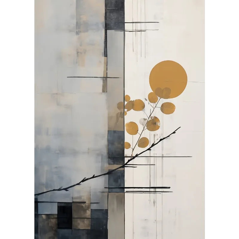 Abstract Bohemian Geometric Shapes Abstract Landscape Line Poster Printed Canvas Painting Wall Art Pictures Home Decor Gift Peaceful Pleasures Health and Wellness