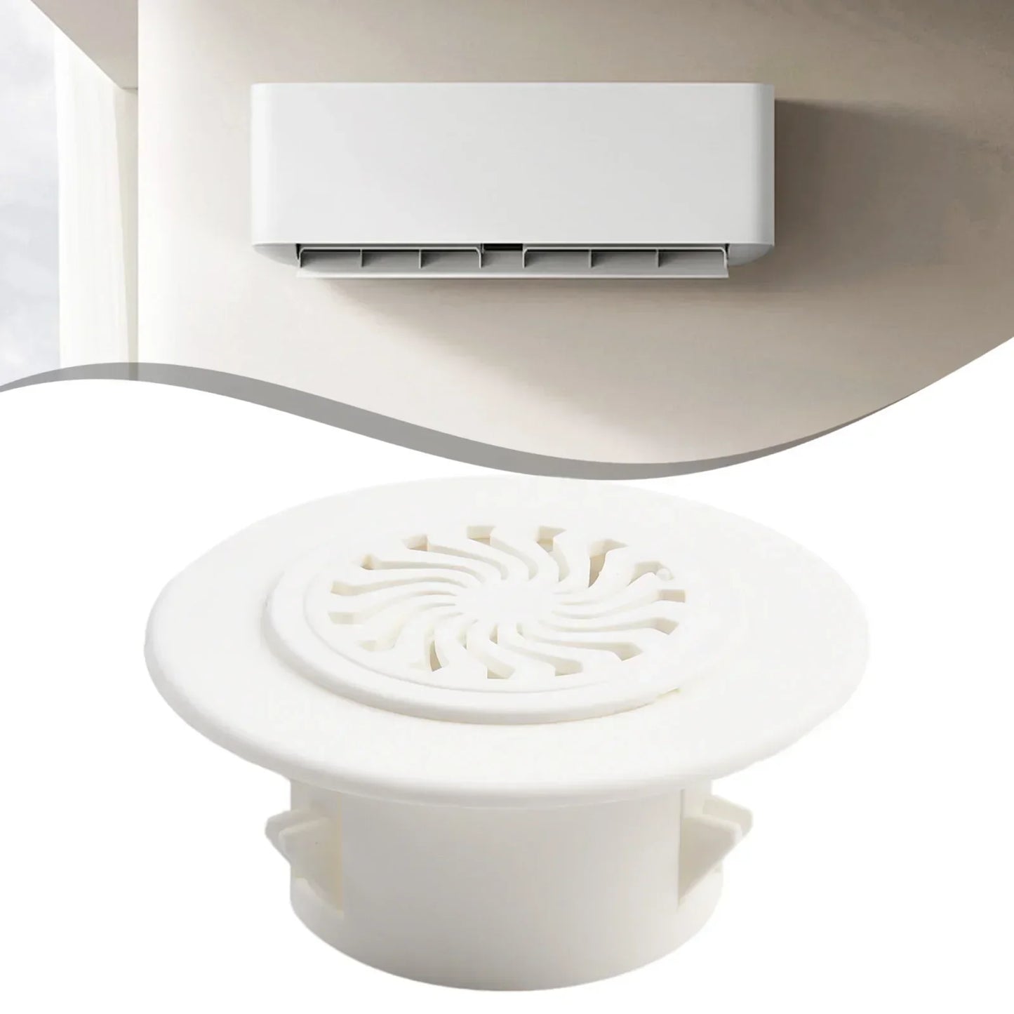 Round Ventilation Grille Cover – Plastic Wall Hole Cap 40–100mm