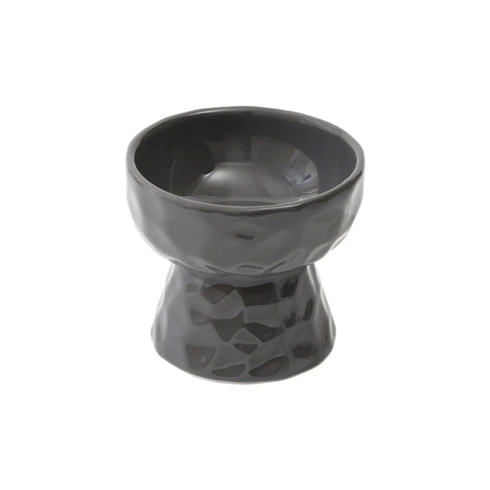 Ceramic Pet Bowl – Non-Slip Slanted & Flat Feeder for Cats & Dogs