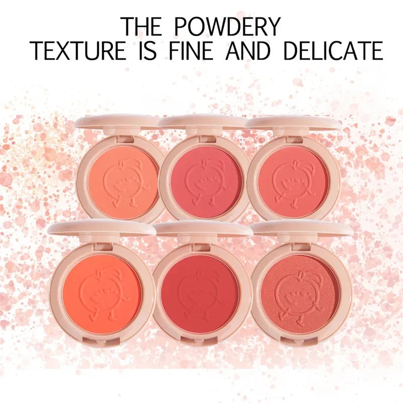IFANYUO 6-Color Mineral Blush Palette | Matte & Shimmer Cheek Tint