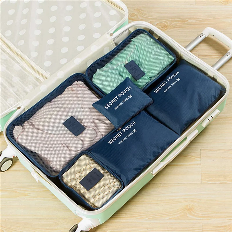 A36T-12PCS Travel Storage Bag Set For Clothes Tidy Organizer Wardrobe Suitcase Pouch Travel Bag Case Shoes Packing 2 Peaceful Pleasures Health and Wellness