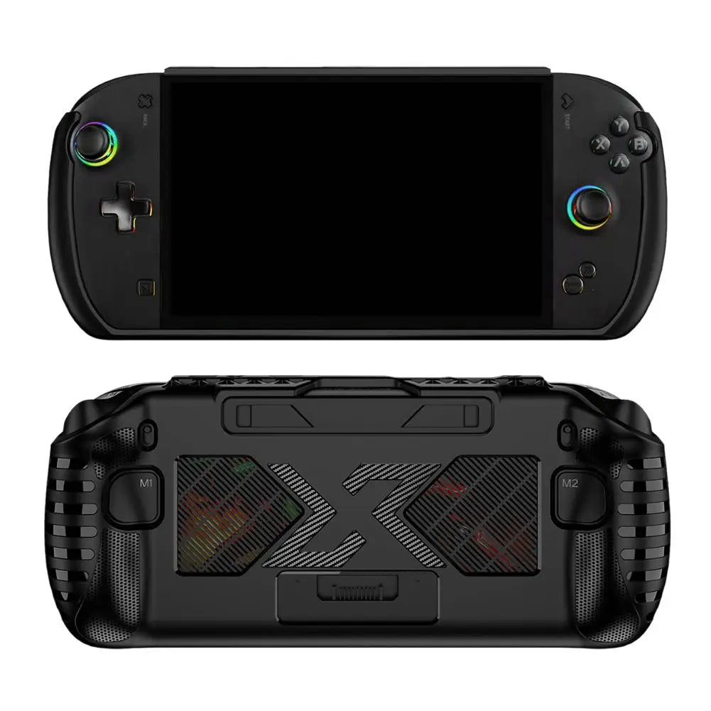 Shockproof Anti-Scratch Protective Case for OneXPlayer OneXFly APEX Handheld Game Console Soft TPU Full Wrap Game Accessories Peaceful Pleasures Health and Wellness Black