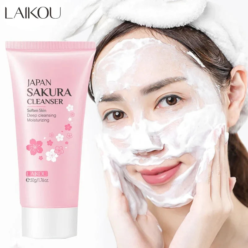 LAIKOU Foaming Face Cleanser – Acne, Blackhead & Pore Control 50g