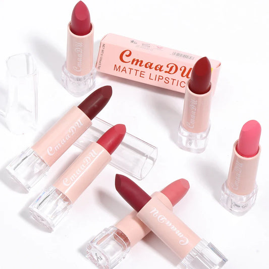 Cmaadu Velvet Matte Lipstick – Waterproof Long-Lasting Lip Gloss Matte Lipstick Oasis Select