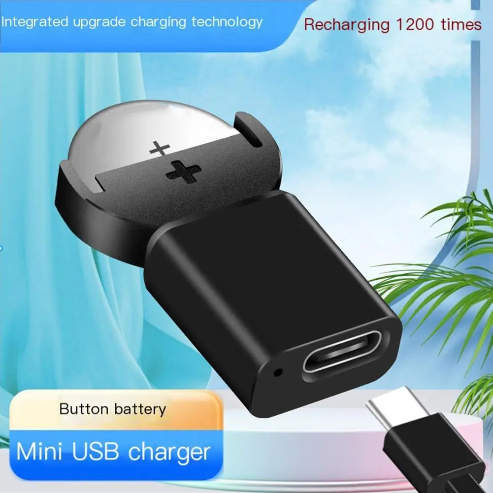 USB-C Lithium Coin Battery Charger | LIR2032 LIR2025 LIR1632