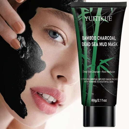 Bamboo Charcoal Dead Sea Mud Mask 60g – Blackhead Removal Peel-Off Face Mask Oasis Select Default Title