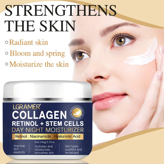 Retinol Lifting & Firming Face Cream – Collagen & Hyaluronic Acid Peaceful Pleasures Health and Wellness