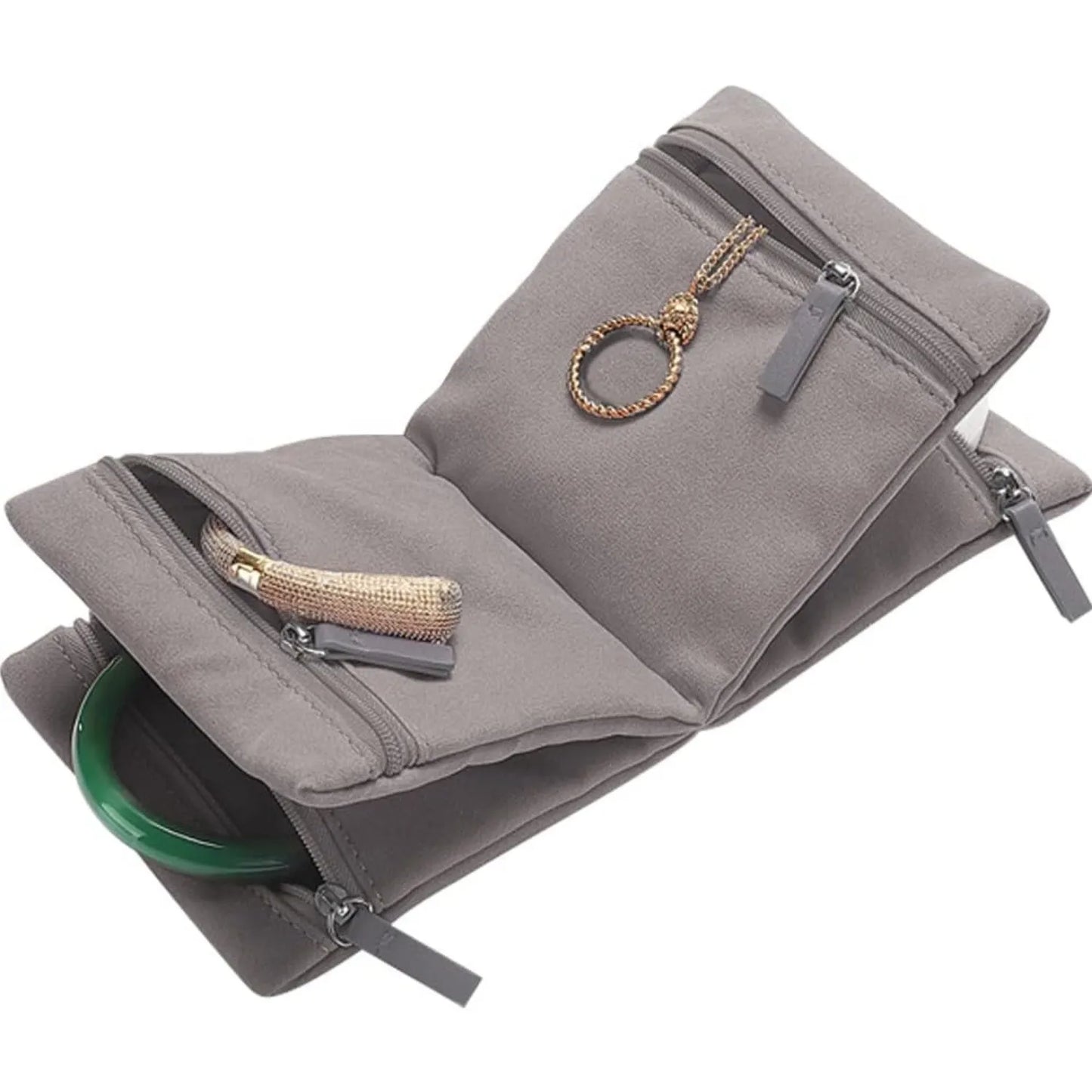 Portable Jewelry Storage Bag | Ring, Necklace & Bracelet Organizer