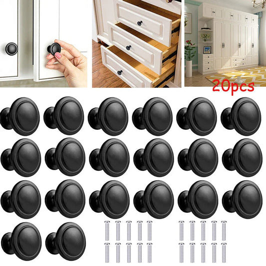 20-Pack Black Metal Cabinet Knobs | Drawer & Door Handles Cabinet Knobs Oasis Select Default Title