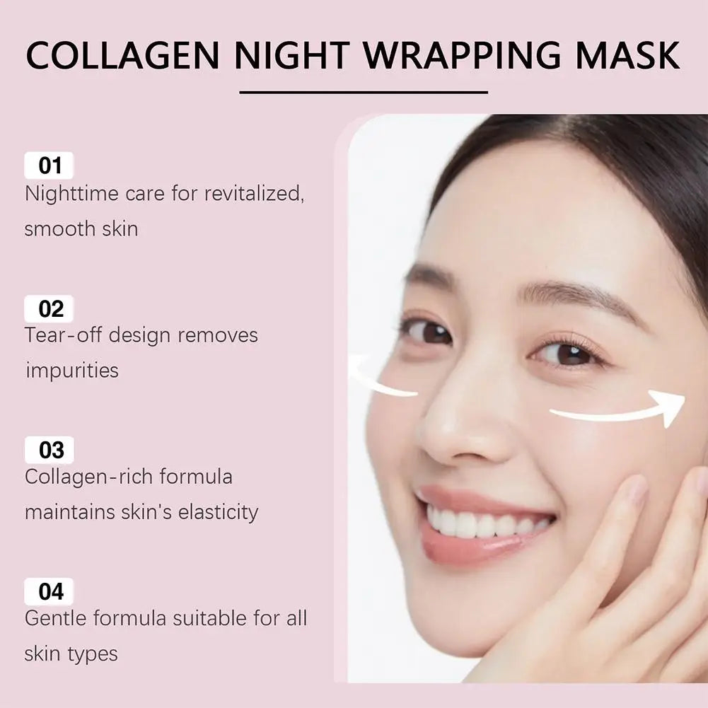 Collagen Peel Off Night Mask – Deep Hydration & Pore Cleansing