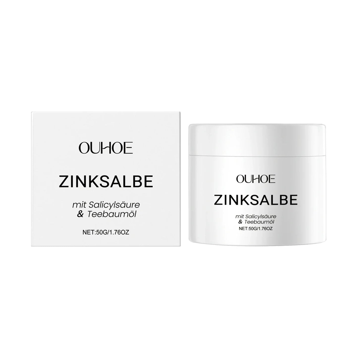 OUHOE Zinc Acne Cream – Pimple Marks, Pores & Oil Control 50g