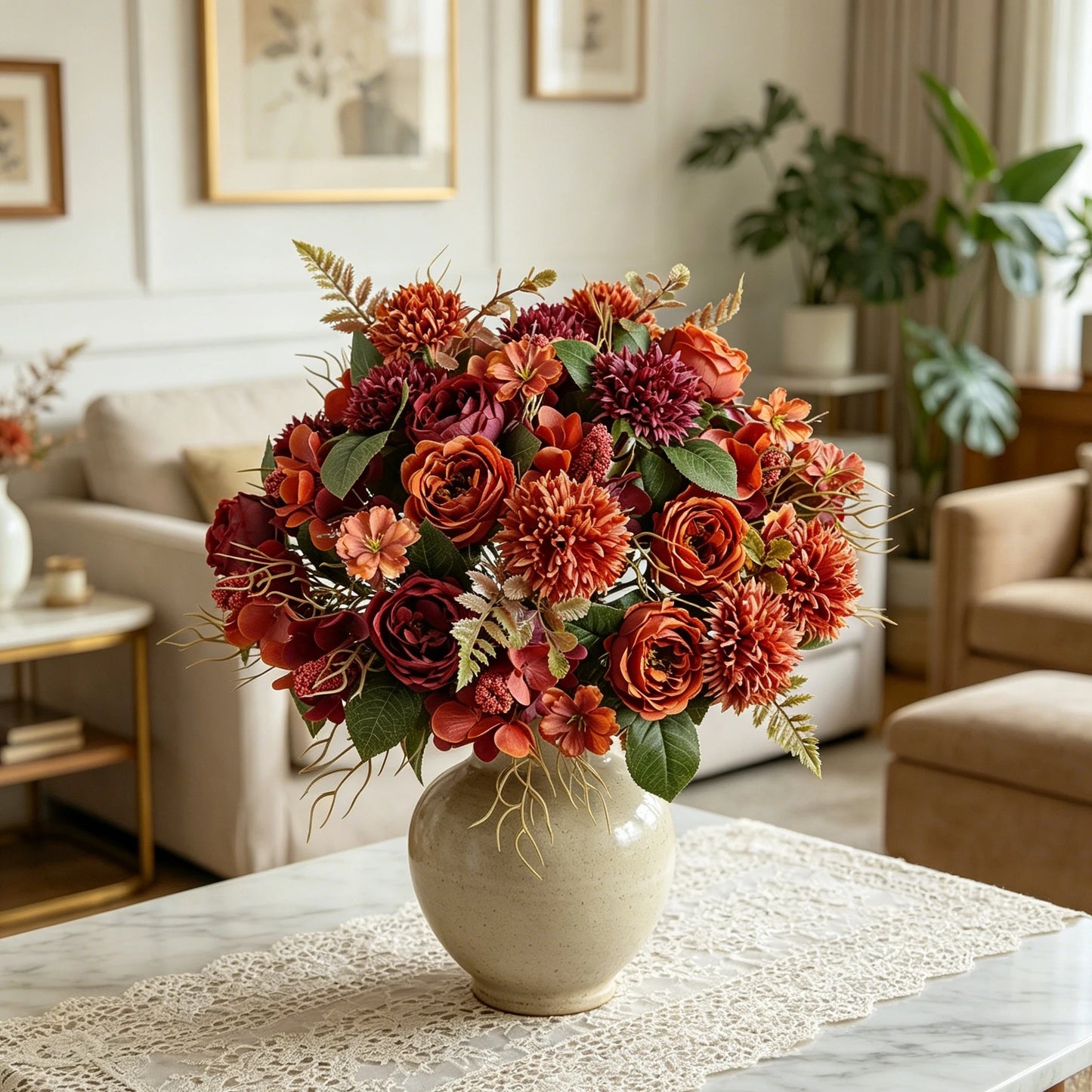 Silk Artificial Hydrangea Rose Bouquet | Wedding & Home Decor