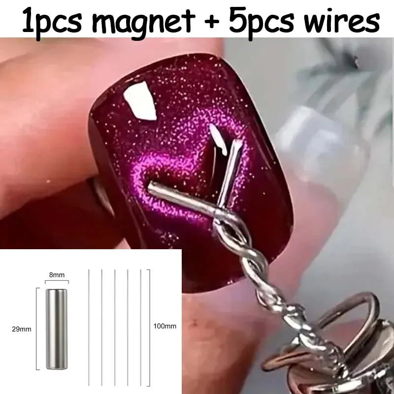 Y-Shape Cat Eye Magnet Wire | 3D Heart Nail Art Tool