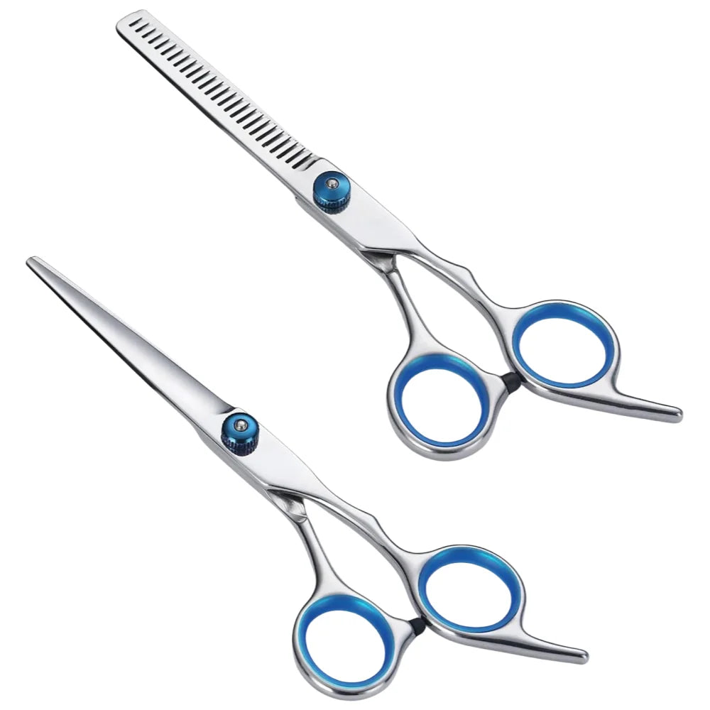 Entry Level Stainless Steel Scissors for Hair Thinning Clipper 6 inches Barber Shop Apprentice Hairdressing Haircut Trim Tools Peaceful Pleasures Health and Wellness