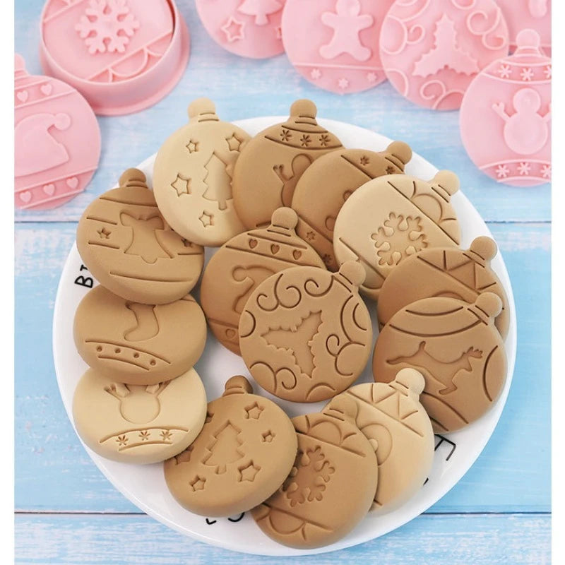10-Piece Christmas Cookie Cutter Set – Fondant & Biscuit Molds