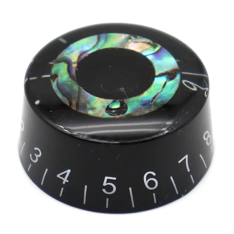 Straight Body Electric Guitar Bass Volume Knob Inlaid Shell
