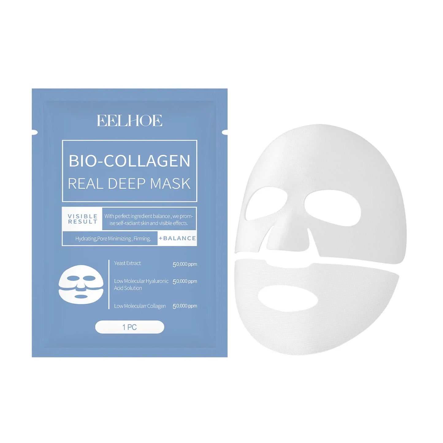 EELHOE Bio Collagen Face Mask – Firming, Hydrating & Brightening