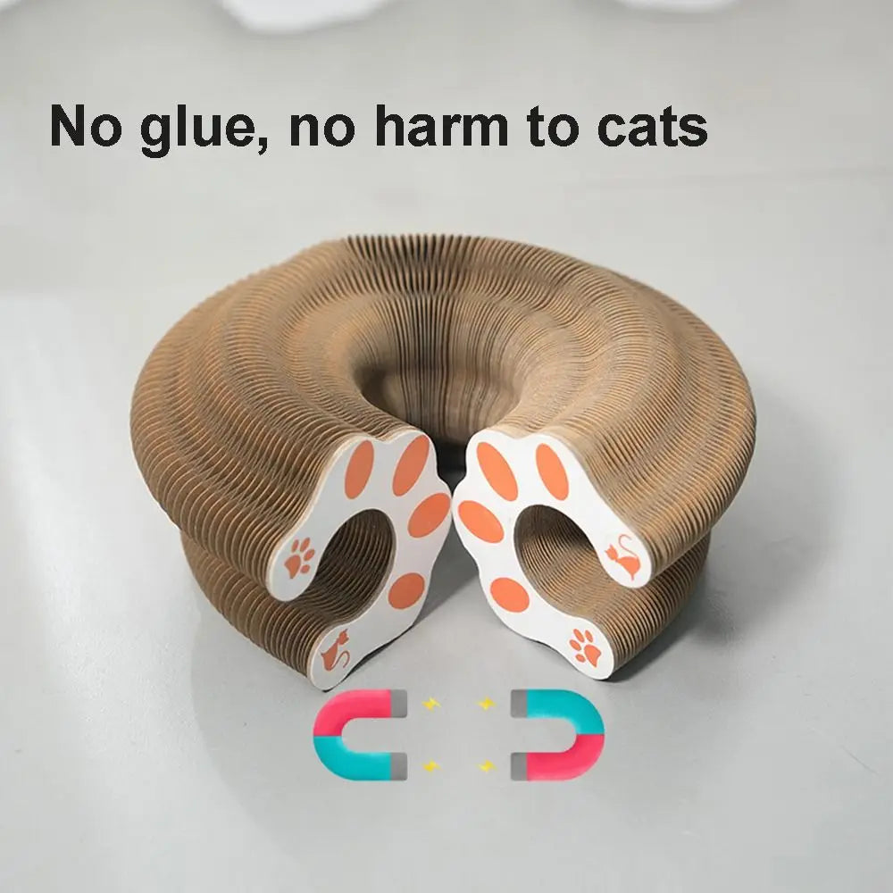 Durable Transformable Kitty Kurlz Cat Toy No Crumbs Resistant To Scratching Cat Scratching Board Wear-Resistant Ball Scratch Pad Peaceful Pleasures Health and Wellness