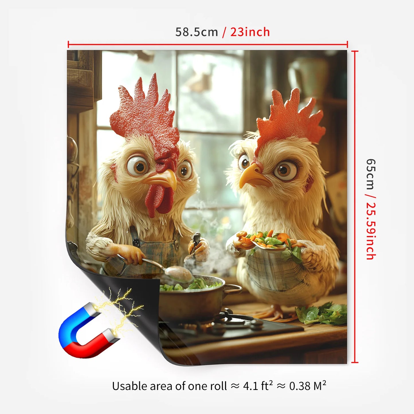 65x58.5CM household dishwasher magnetic sticker kitchen and refrigerator magnet board Peaceful Pleasures Health and Wellness MDS12