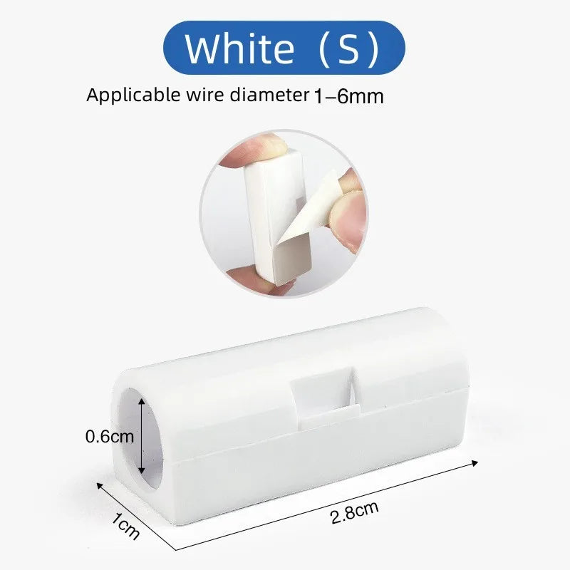 Adhesive Cable Organizer Clips – 20 Pcs Wire Cord Holder
