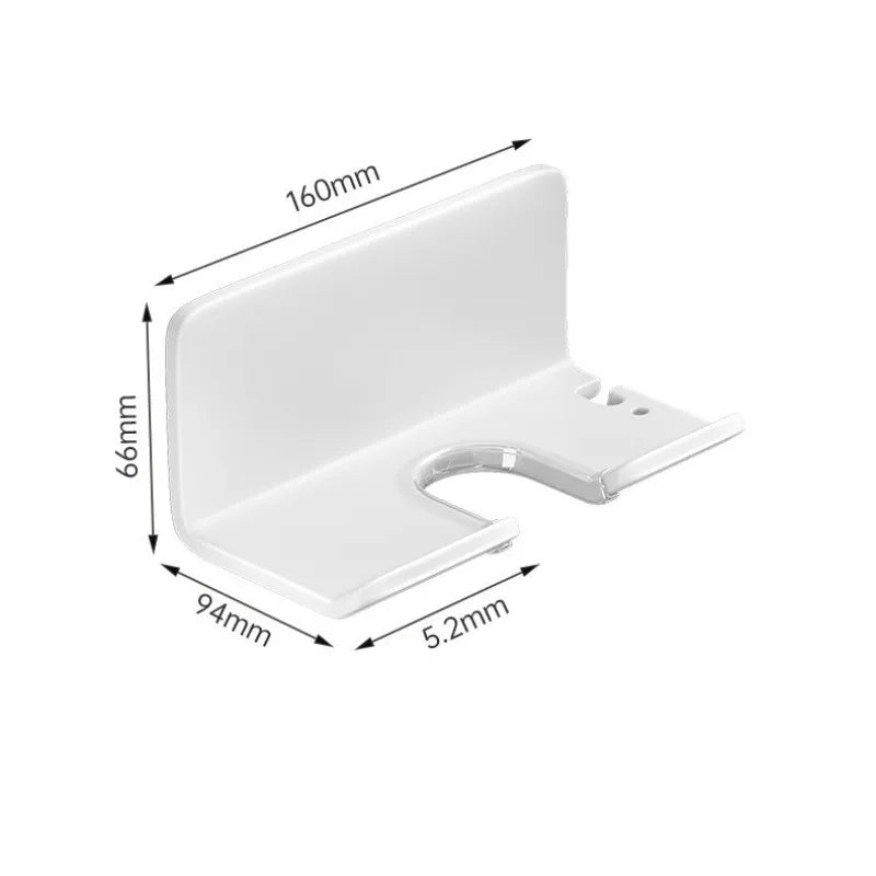 Wall Mounted Hair Dryer Holder & Straightener Organizer Stand