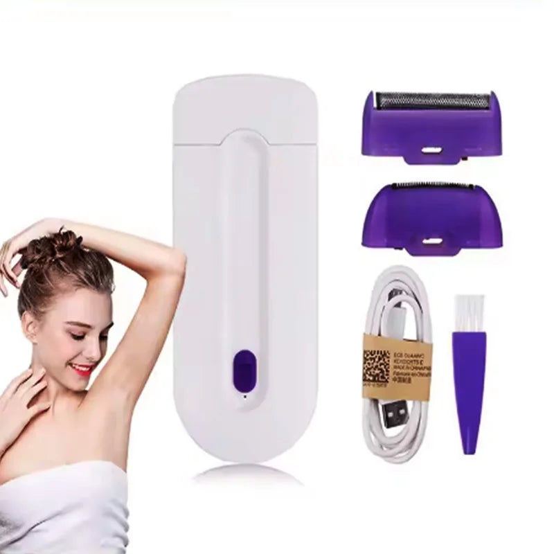 2-in-1 body hair removal device - female painless facial hair removal machine - hair removal trimmer for shaving Peaceful Pleasures Health and Wellness