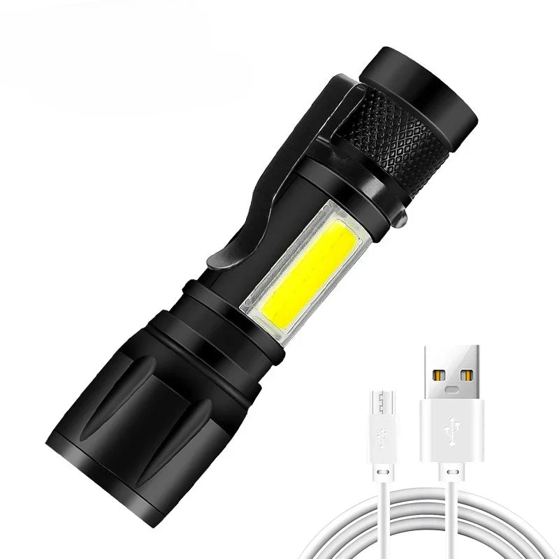 ZHIYU 2000LM LED Flashlight | Zoomable, LCD Display, IP67
