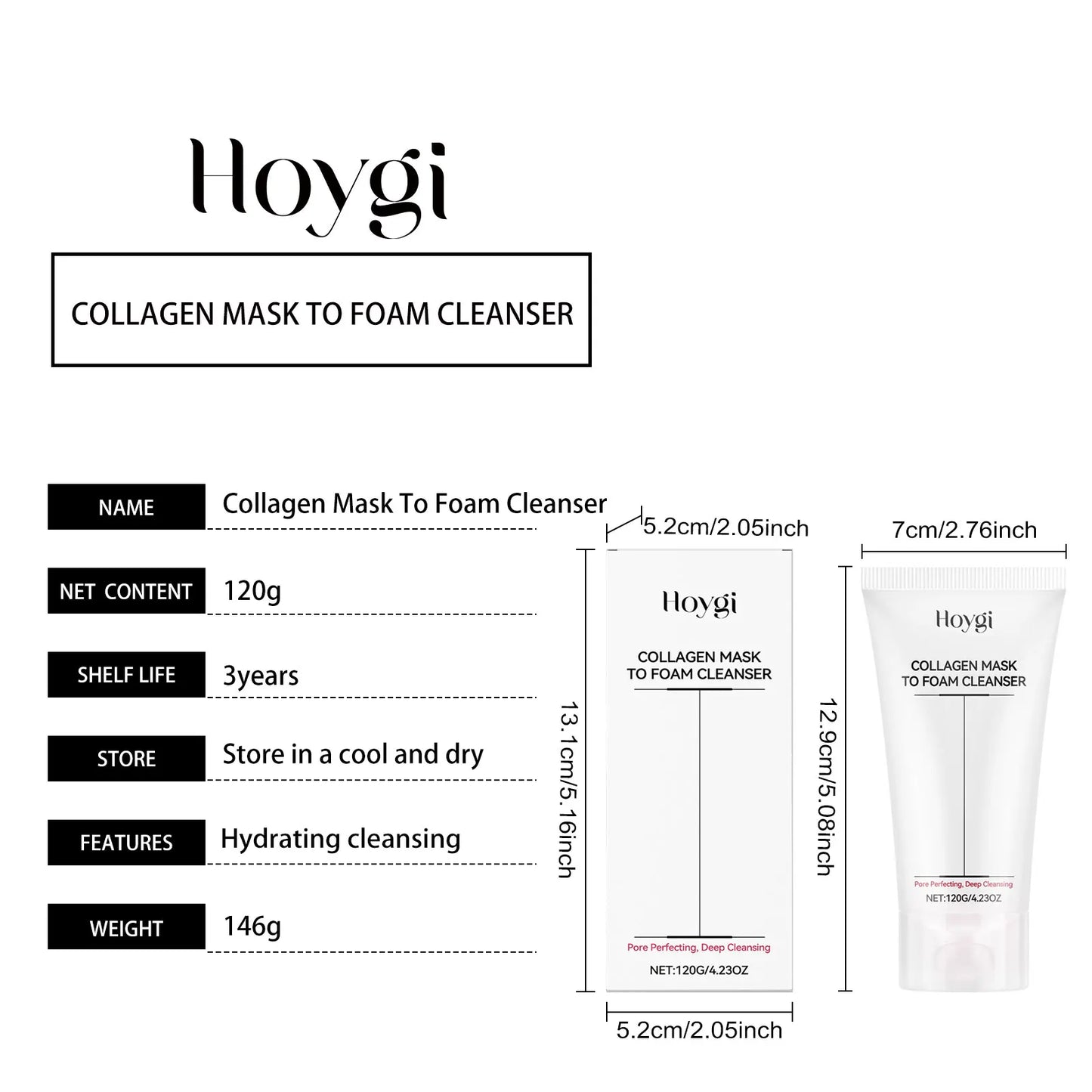 HOYGI Facial Cleanser – Oil Control, Brightening & Hydrating