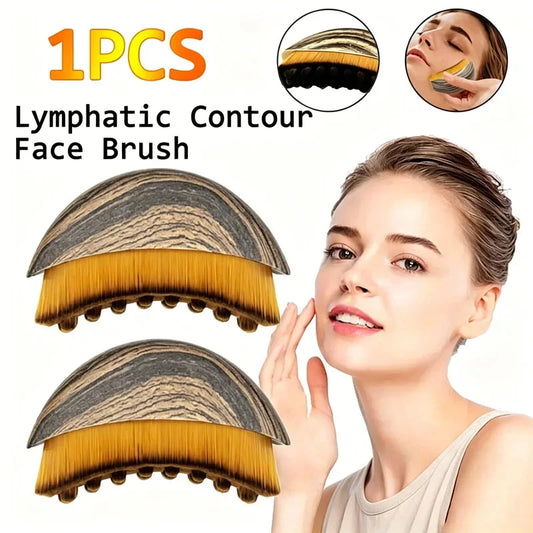 Facial Contour Massage Brush | Face Sculpting Drainage Tool Face Massage Brush Peaceful Pleasures Health and Wellness