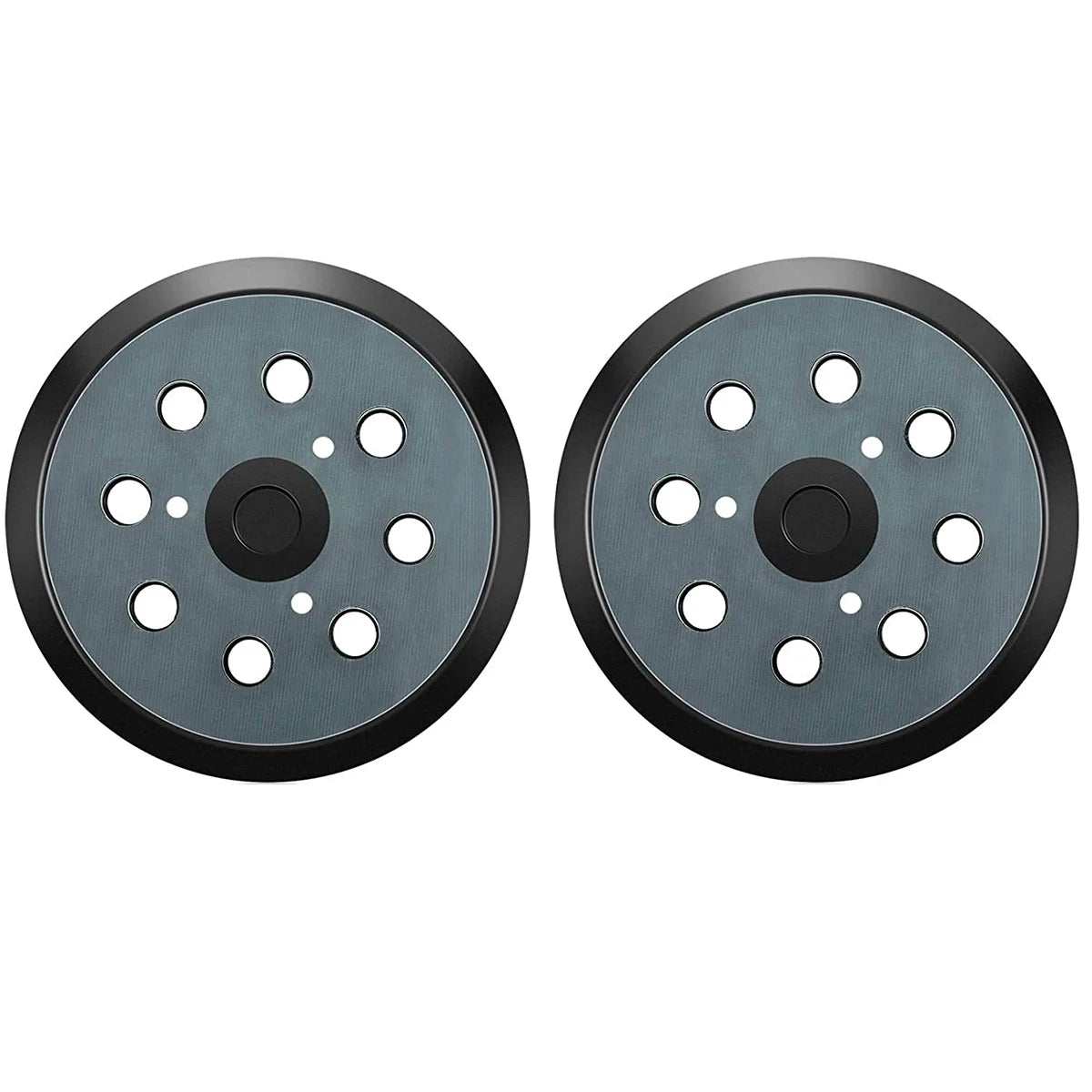A36T-2Pcs Replacement Sander Base Pads Round Hook And Loop Backing Pad Orbital Sander Replacement Pad 125Mm 8 Hole Peaceful Pleasures Health and Wellness