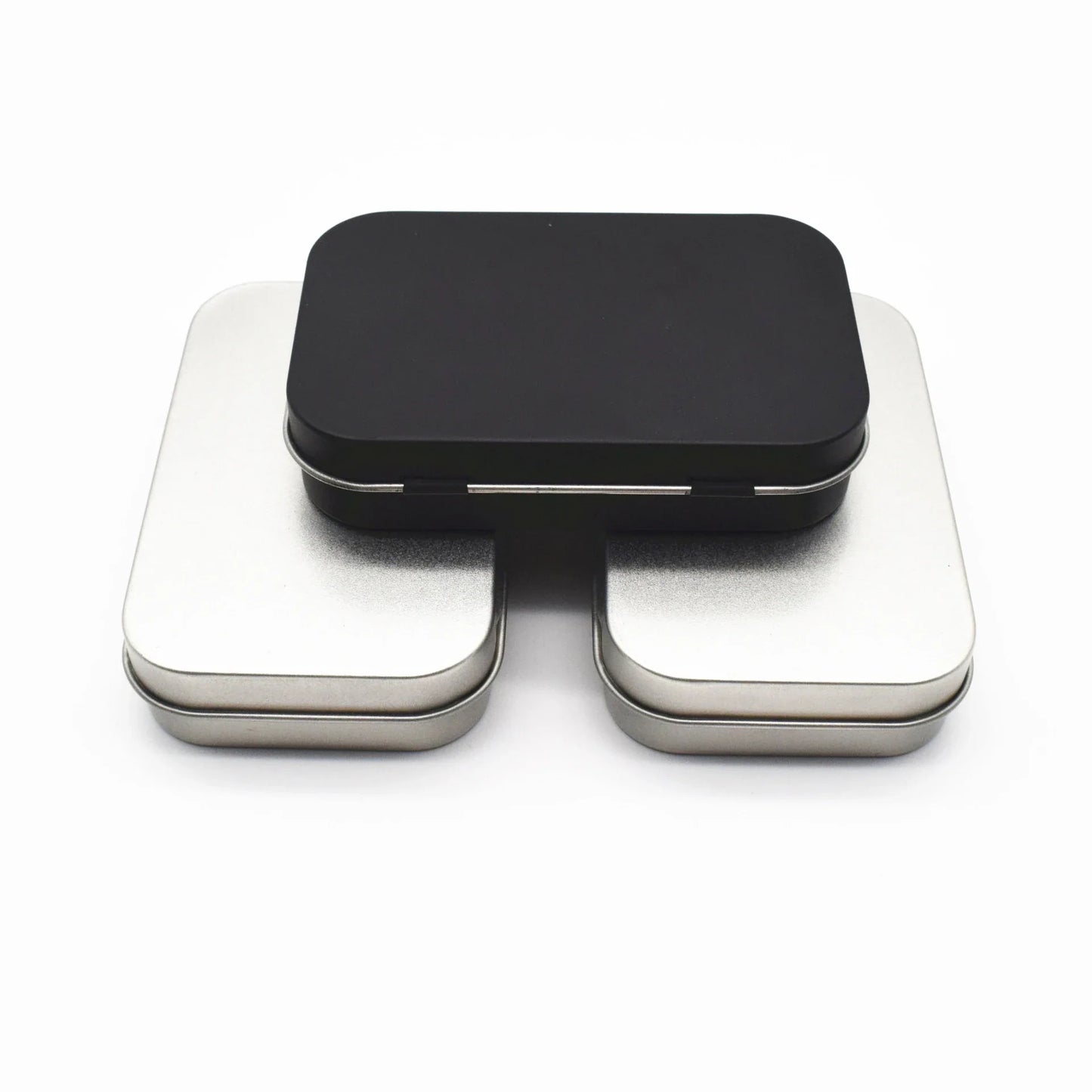 Mini Hinged Tin Box – Small Rectangular Metal Storage Container
