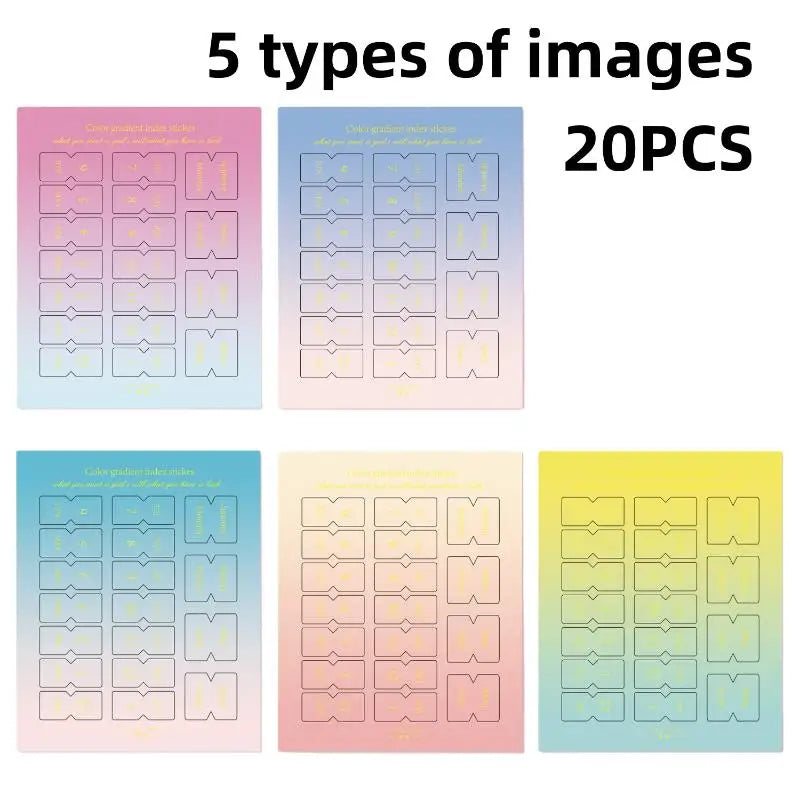 Monthly Separator Tab Stickers for Planners & Notebooks | 10/20 Sheets
