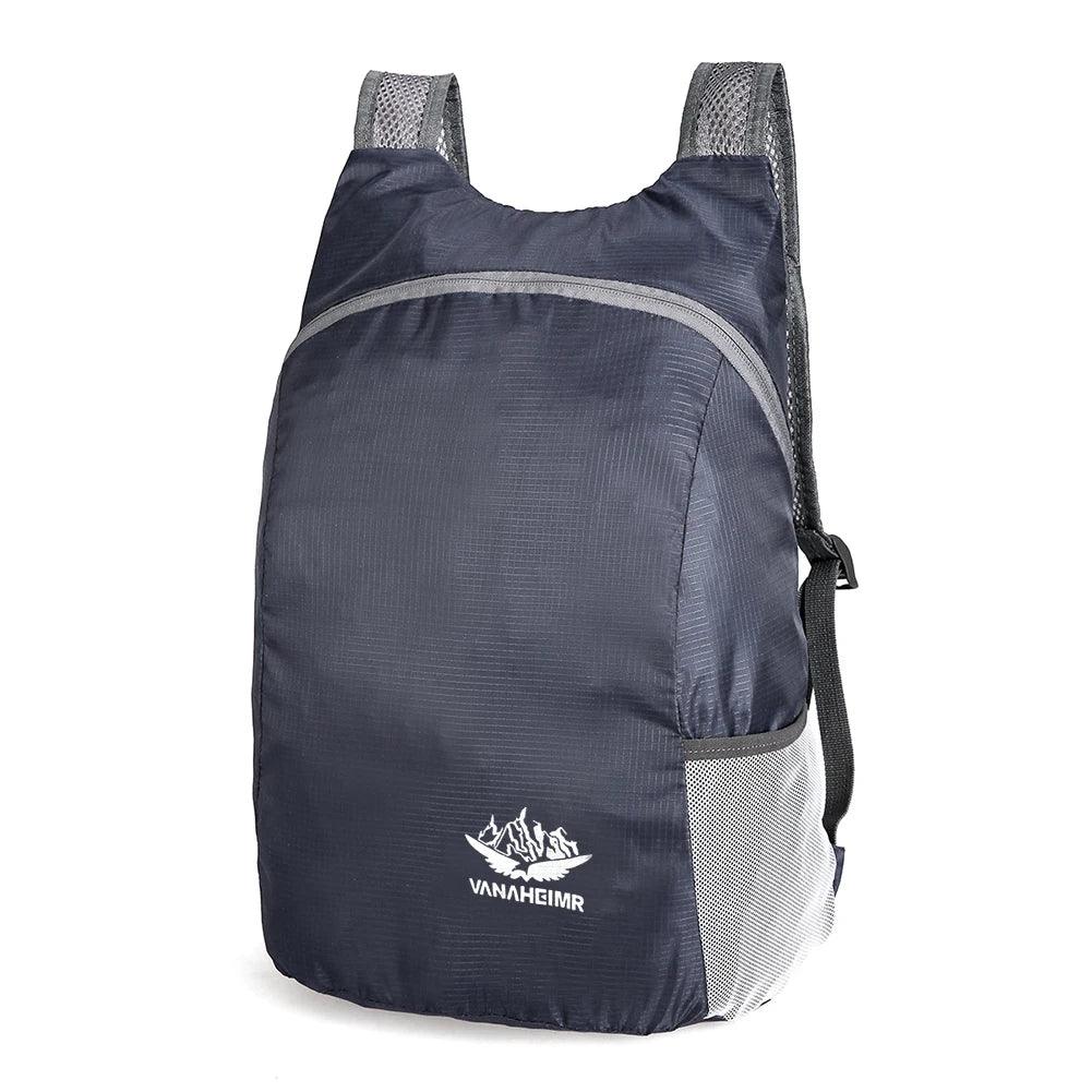Foldable Waterproof Hiking Backpack – Lightweight Daypack Peaceful Pleasures Health and Wellness Navy Blue france