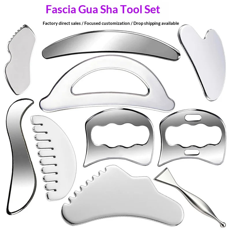 Stainless Steel Gua Sha Board, Special Tool For Sports And Fitness, Tendon, Gua Sha Sheet, Relaxati Peaceful Pleasures Health and Wellness