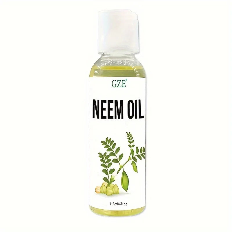 GZE Pure Neem Oil Cold-Pressed – Hair Growth, Skin & Nails Cold-Pressed Hair Oil Peaceful Pleasures Health and Wellness GZE082