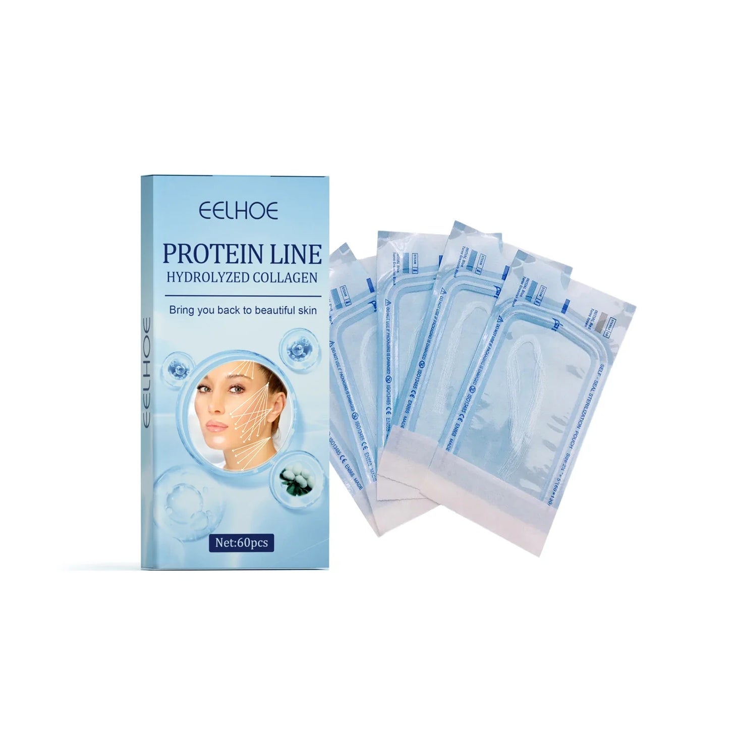 Eelhoe 60pcs Collagen Protein Thread Serum – No-Needle Filler