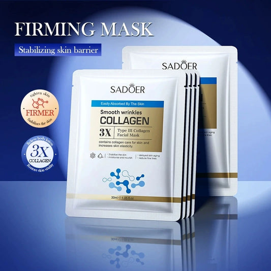 SADOER Collagen Sheet Face Mask 10pc – Hydrating & Anti-Aging Collagen Sheet Mask Peaceful Pleasures Health and Wellness