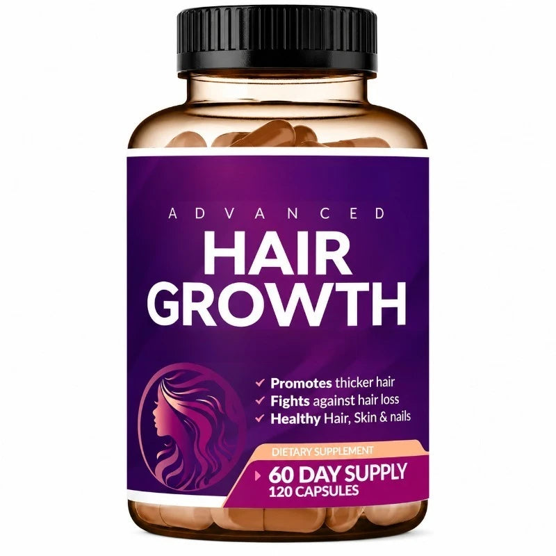 Hair Growth Vitamins for Women | Biotin 10000mcg + Collagen
