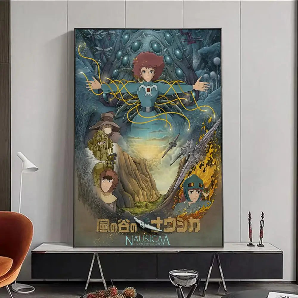Nausicaä of the Valley of the Wind Anime Canvas Wall Art Poster