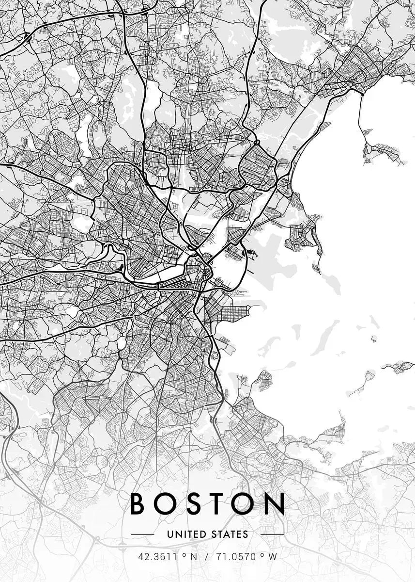 Paris & New York City Map Canvas Wall Art – Black & White Canvas Wall Art Peaceful Pleasures Health and Wellness