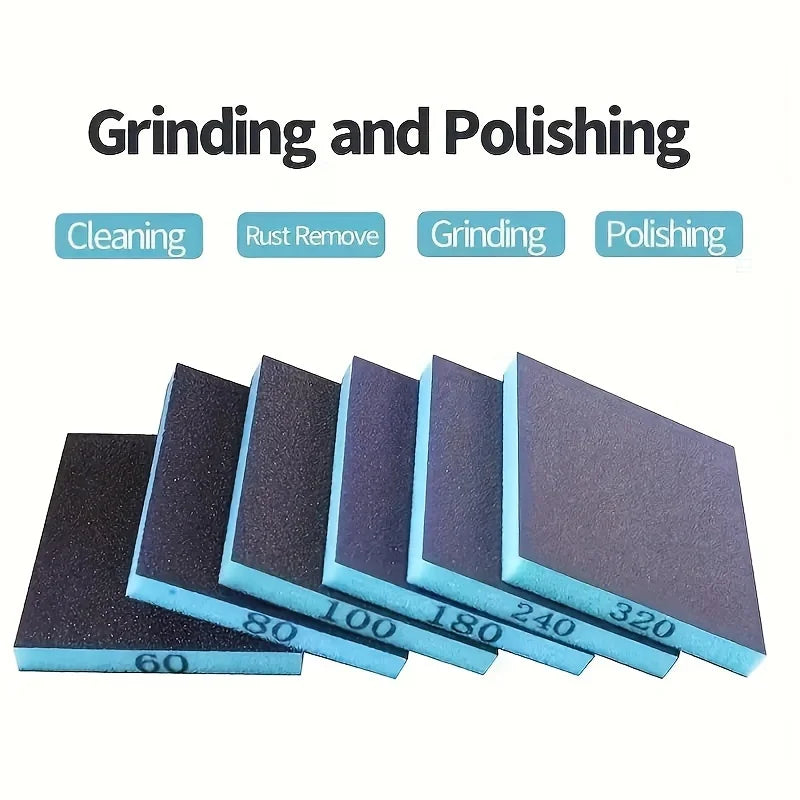 Sandpaper Sponge Coarse Sand Medium Fine Brick Suitable Metal Wood
