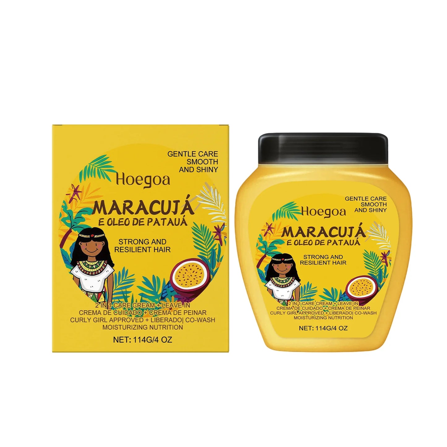 HOEGOA Leave-In Conditioner Cream – Anti-Frizz Curl Repair